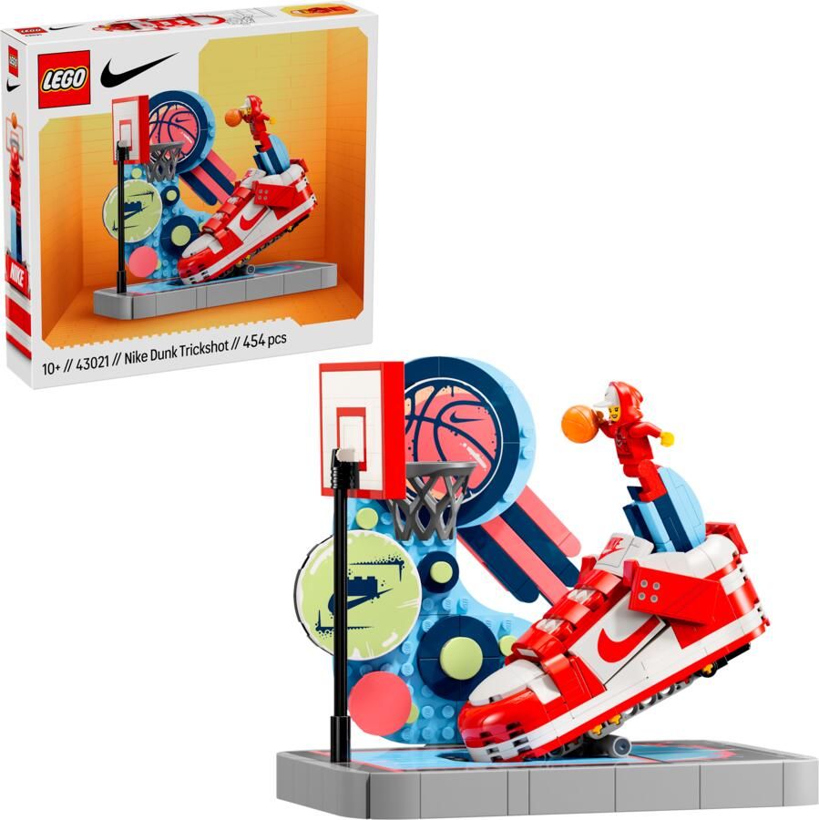 Nike Dunk x LEGO Set sneaker-bouwpakket met exclusieve minifiguur Rood