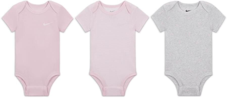 Nike E1D1 mix en match rompertjes voor baby's (0-9 maanden 3 stuks) Meerkleurig