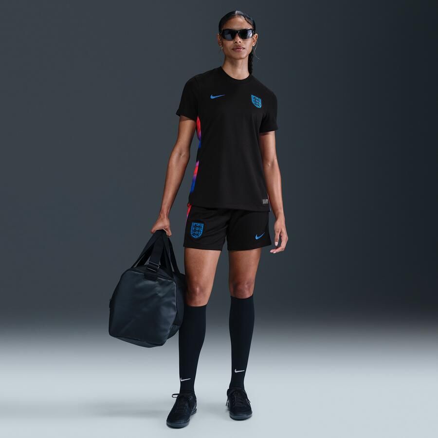 Nike Engeland 2025 Stadium Uit (vrouwenelftal) Dri-FIT replicavoetbalshirt voor dames Zwart - Foto 3