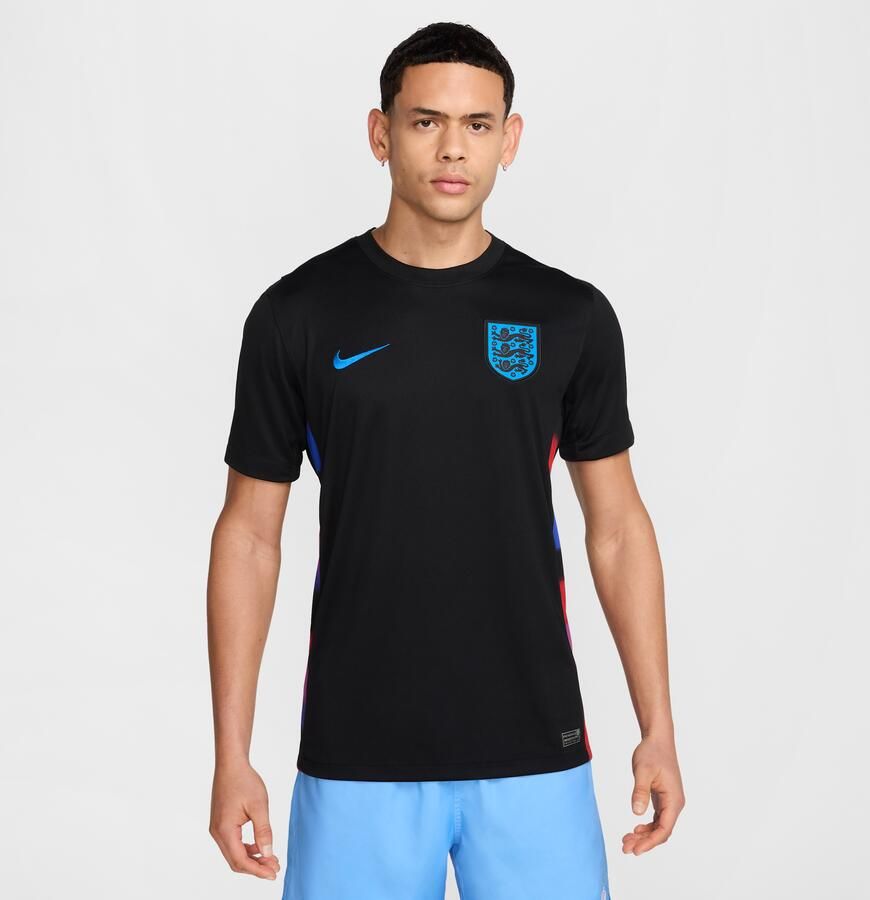 Nike Engeland 2025 Stadium Uit (vrouwenelftal) Dri-FIT replicavoetbalshirt voor heren Zwart - Foto 4