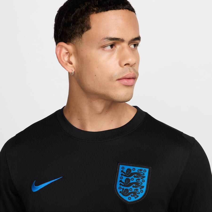 Nike Engeland 2025 Stadium Uit (vrouwenelftal) Dri-FIT replicavoetbalshirt voor heren Zwart