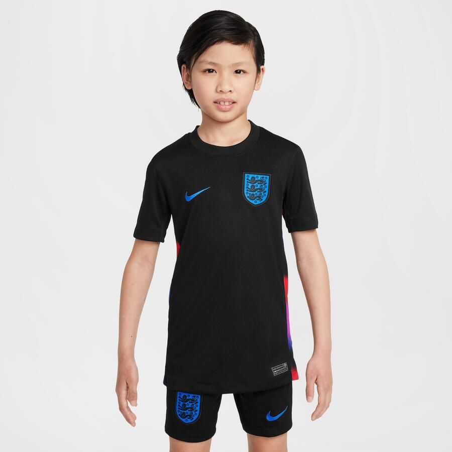 Nike Engeland 2025 Stadium Uit (vrouwenelftal) Dri-FIT replicavoetbalshirt voor kids Zwart - Foto 4