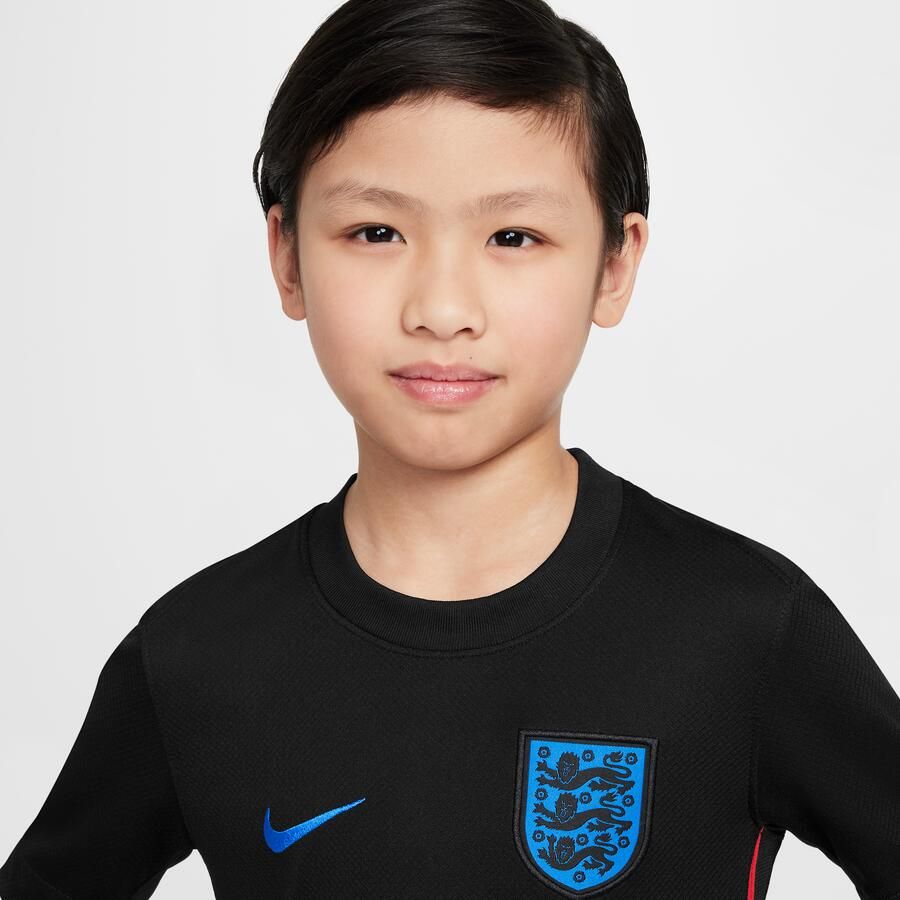 Nike Engeland 2025 Stadium Uit (vrouwenelftal) Dri-FIT replicavoetbalshirt voor kids Zwart - Foto 2