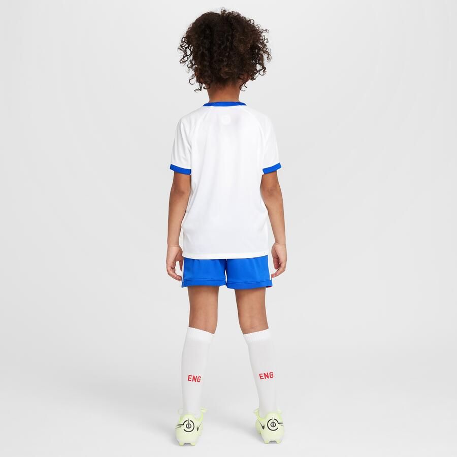 Nike Engeland 2025 26 Stadium Thuis driedelig replicavoetbaltenue voor kleuters Blauw