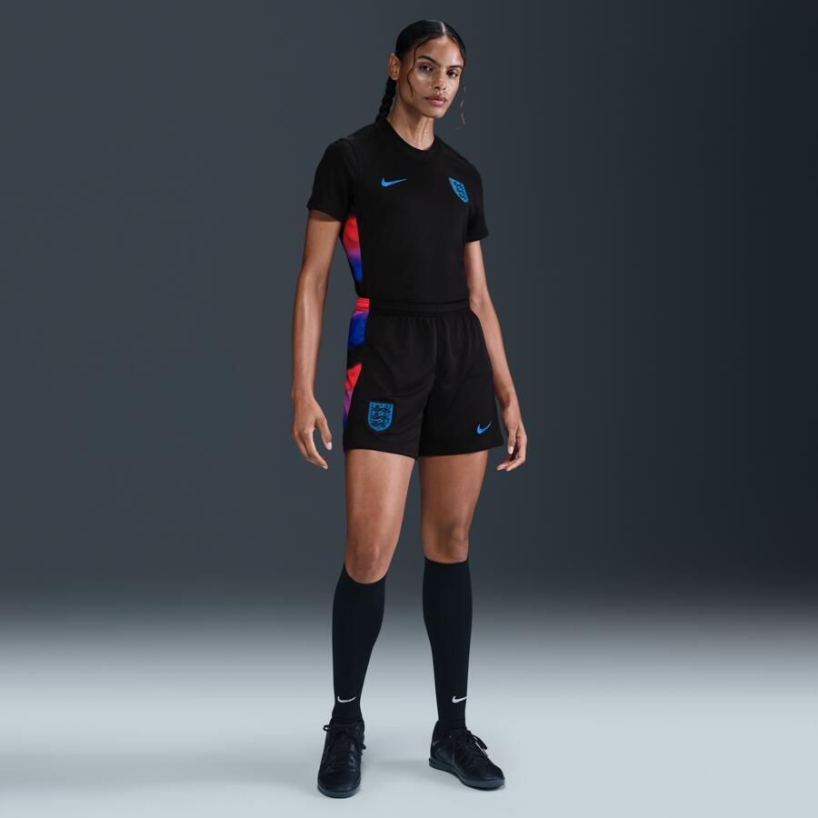Nike Engeland 2025 26 Stadium Uit Dri-FIT replicavoetbalshorts voor dames Zwart - Foto 4