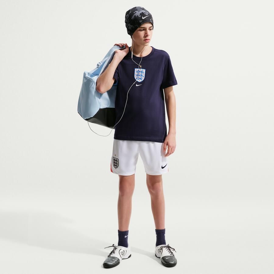 Nike Engeland 2026 Stadium Thuis replicavoetbalshorts met Dri-FIT voor kids Wit