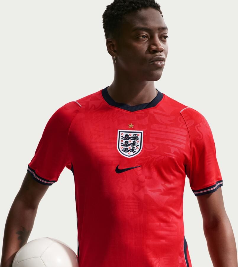 Nike Engeland 2026 Stadium Uit Dri-FIT replica voetbalshirt voor heren Rood