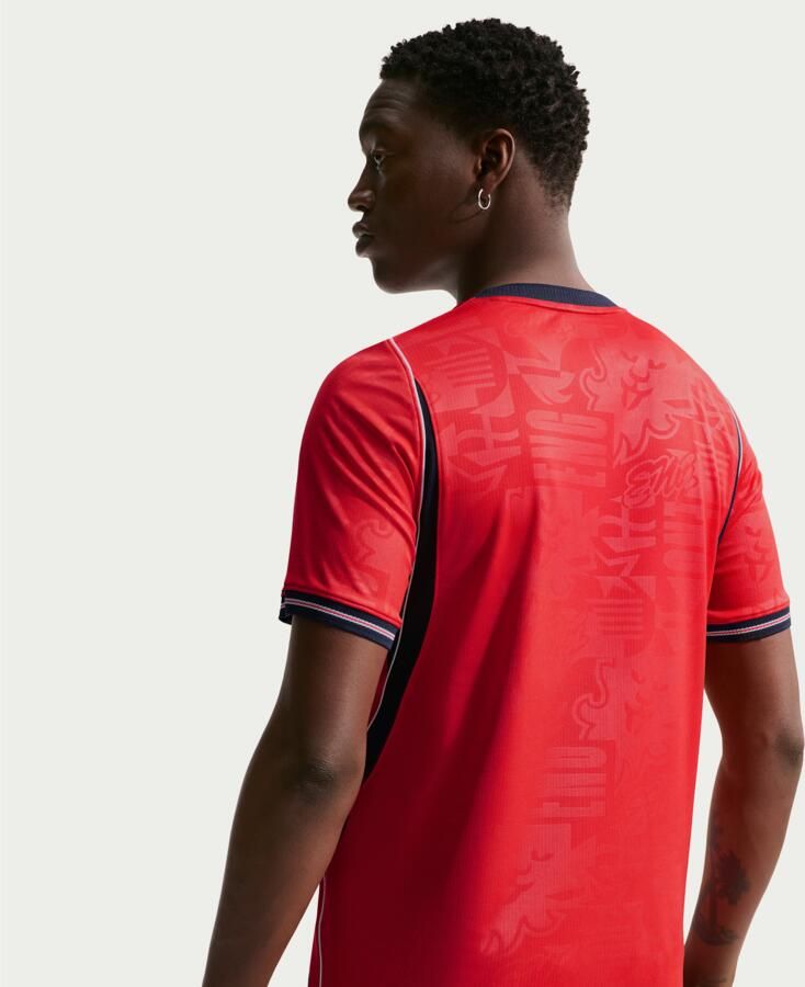 Nike Engeland 2026 Stadium Uit Dri-FIT replica voetbalshirt voor heren Rood - Foto 5