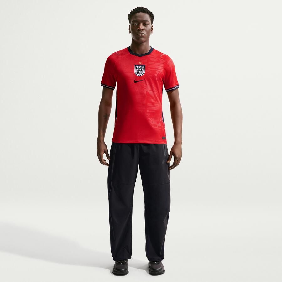 Nike Engeland 2026 Stadium Uit Dri-FIT replica voetbalshirt voor heren Rood - Foto 2