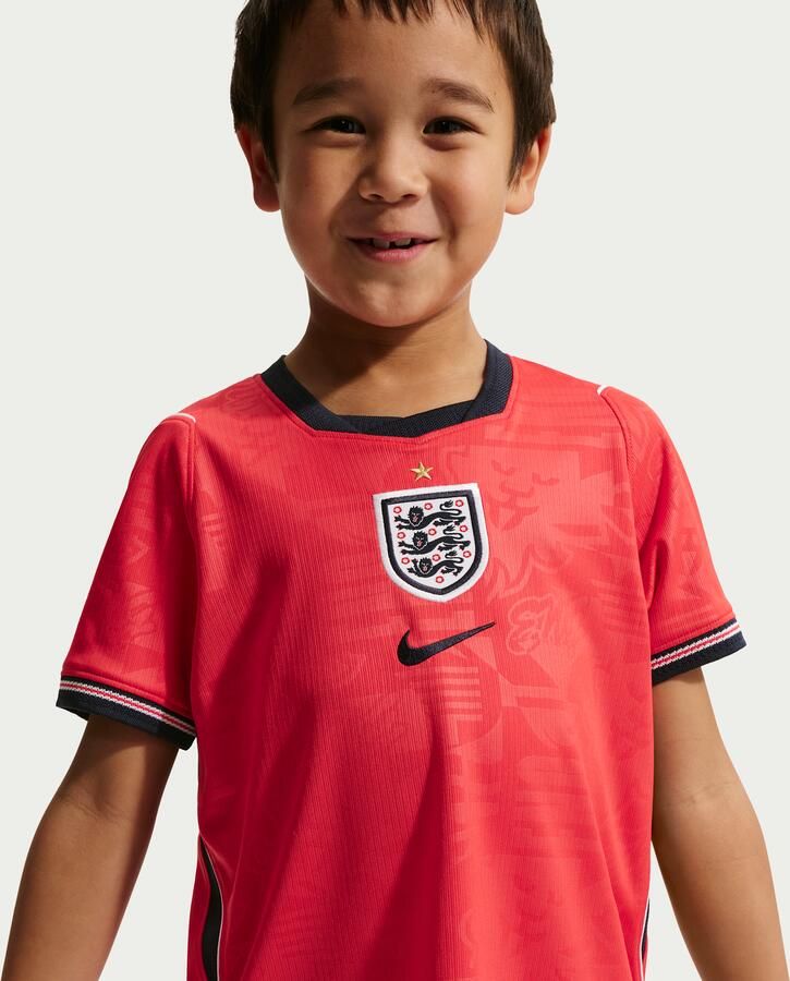 Nike Engeland 2026 Stadium Uit driedelig replicavoetbaltenue voor kleuters Rood - Foto 3