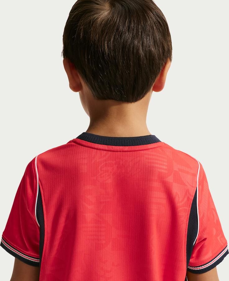 Nike Engeland 2026 Stadium Uit driedelig replicavoetbaltenue voor kleuters Rood - Foto 2