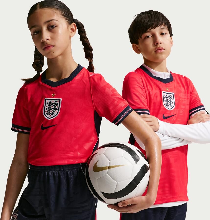 Nike Engeland 2026 Stadium Uit replica voetbalshirt met Dri-FIT voor kids Rood