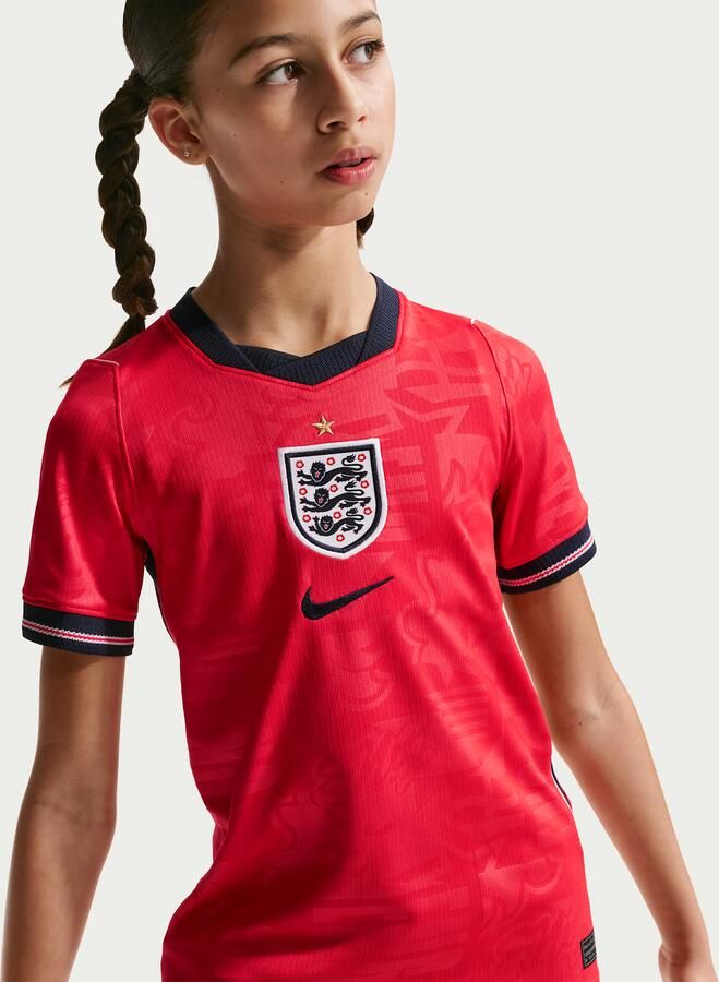 Nike Engeland 2026 Stadium Uit replica voetbalshirt met Dri-FIT voor kids Rood - Foto 3