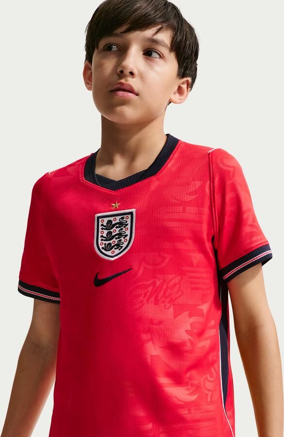 Nike Engeland 2026 Stadium Uit replica voetbalshirt met Dri-FIT voor kids Rood - Foto 5