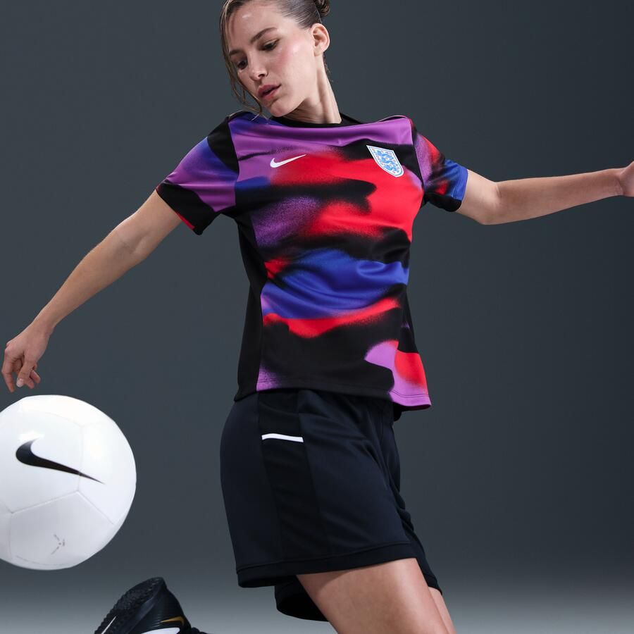 Nike Engeland Academy Pro Dri-FIT warming-uptop met korte mouwen voor dames Blauw - Foto 2