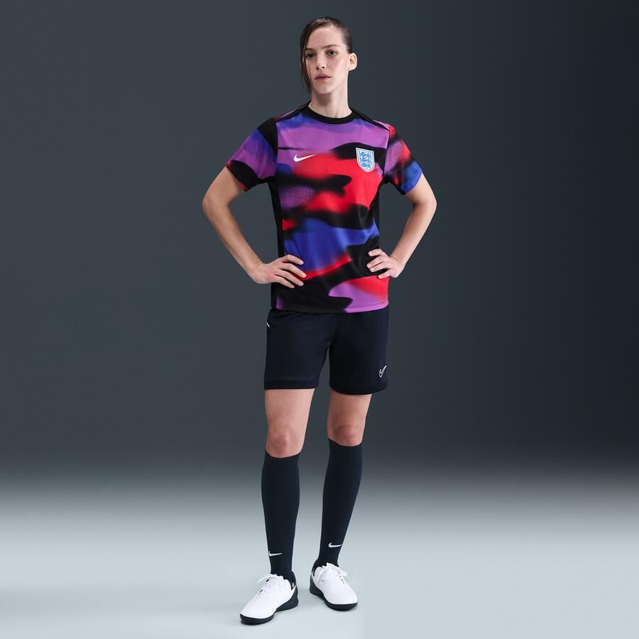 Nike Engeland Academy Pro Dri-FIT warming-uptop met korte mouwen voor dames Blauw - Foto 3