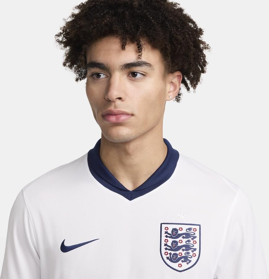 Nike Engeland (herenelftal) 2024 25 Stadium Thuis Dri-FIT replica voetbalshirt voor heren Wit - Foto 2