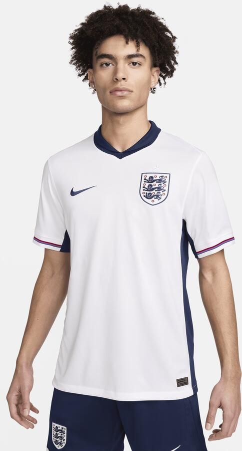 Nike Engeland (herenelftal) 2024 25 Stadium Thuis Dri-FIT replica voetbalshirt voor heren Wit - Foto 3