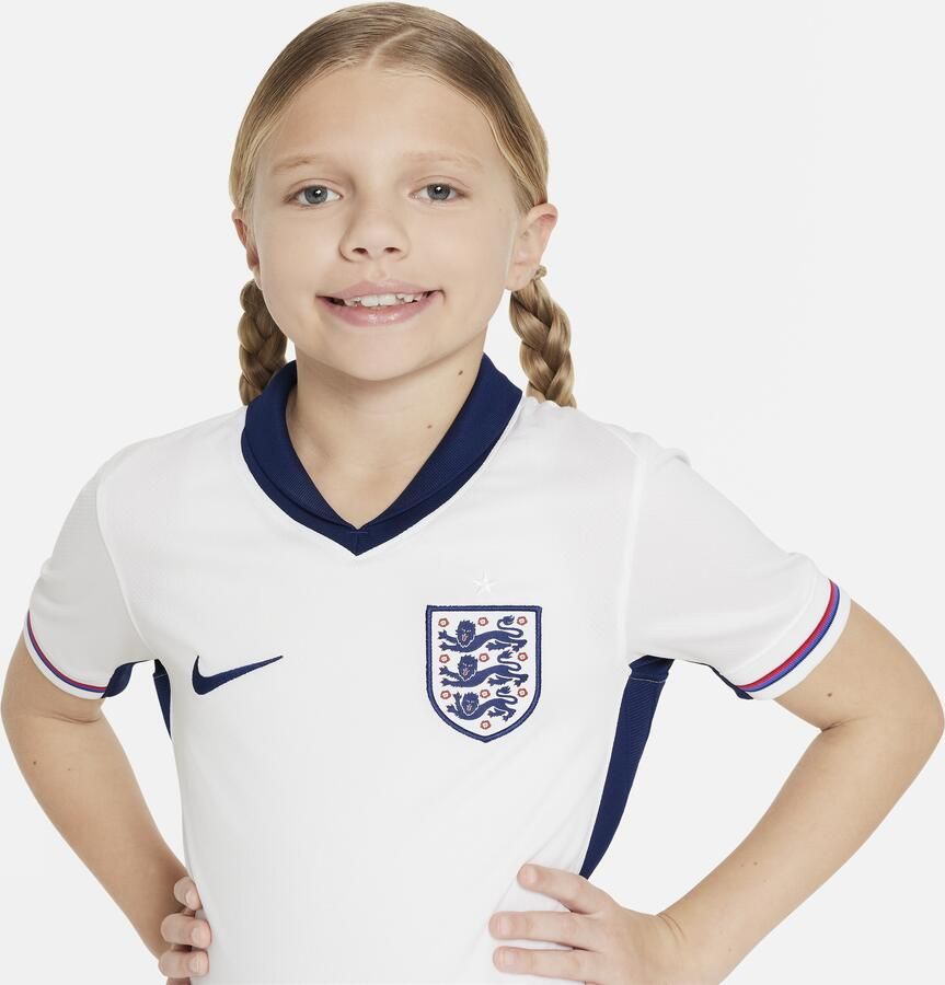 Nike Engeland (herenelftal) 2024 25 Stadium Thuis Dri-FIT replica voetbalshirt voor kids Wit - Foto 2