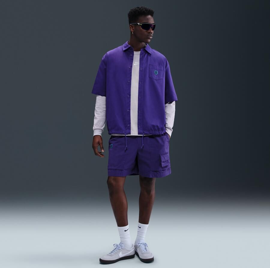 Nike Engeland Life voetbalkampshorts voor heren Paars - Foto 4