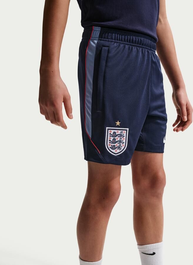 Nike Engeland Strike Dri-FIT knit voetbalshorts voor kids Blauw - Foto 4
