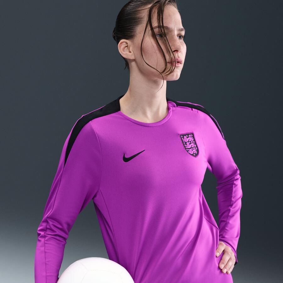 Nike Engeland Strike Dri-FIT knit voetbaltop met ronde hals voor dames Paars - Foto 4