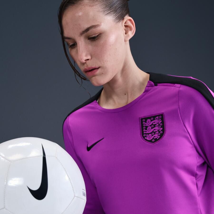 Nike Engeland Strike Dri-FIT knit voetbaltop met ronde hals voor dames Paars - Foto 2