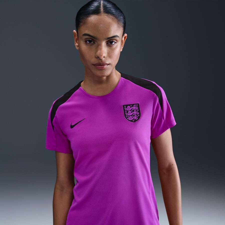 Nike Engeland Strike Dri-FIT voetbaltop met korte mouwen voor dames Paars - Foto 4