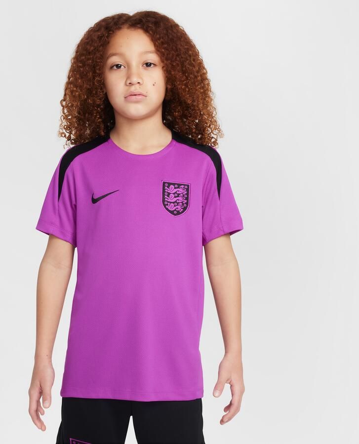 Nike Engeland Strike Dri-FIT voetbaltop met korte mouwen voor kids Paars - Foto 4
