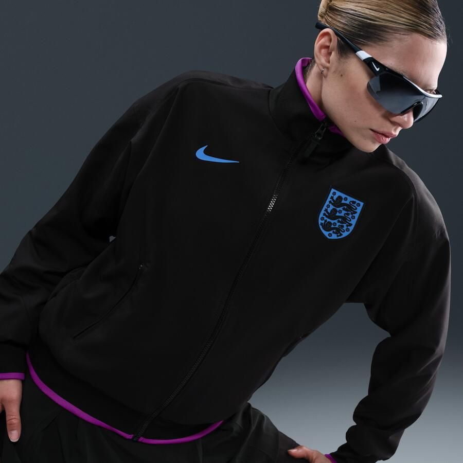 Nike Engeland Strike Uit Dri-FIT Anthem voetbaljack voor dames Zwart - Foto 2