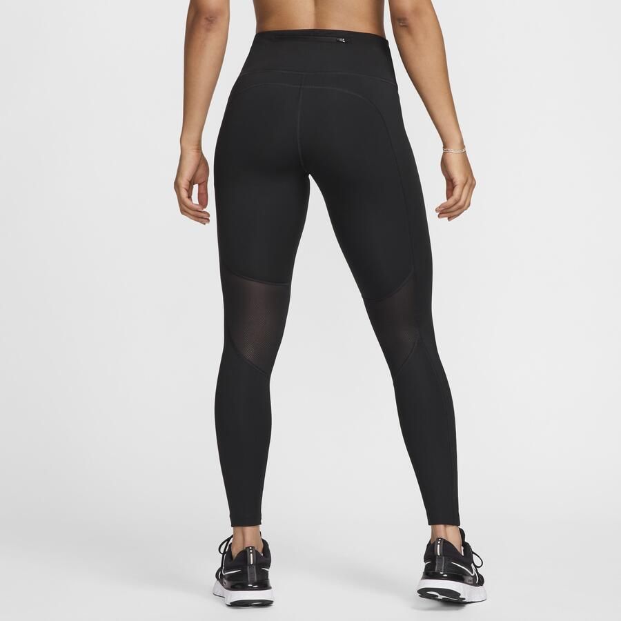 Nike Epic Fast Hardlooplegging met halfhoge taille en zak voor dames Zwart - Foto 3
