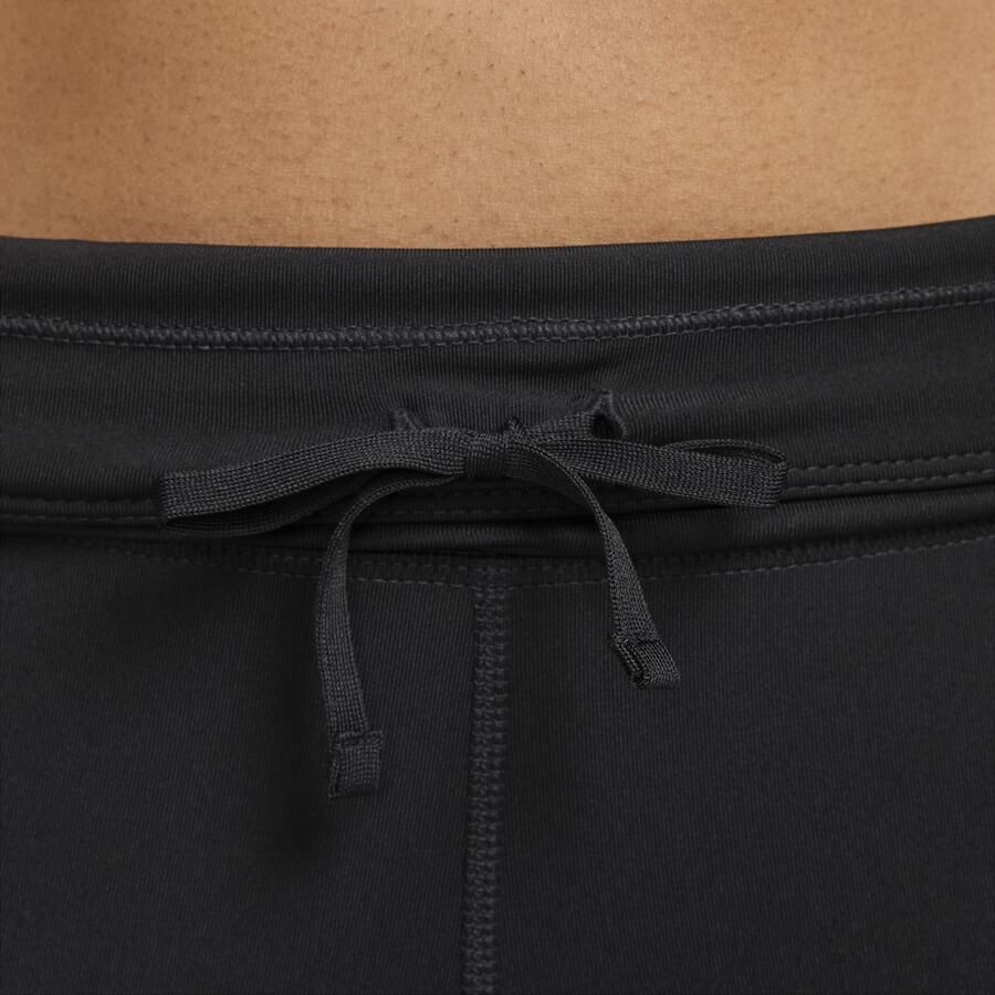 Nike Epic Fast Hardlooplegging met halfhoge taille en zak voor dames Zwart