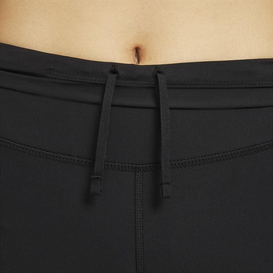 Nike Epic Fast Hardlooplegging met halfhoge taille en zak voor dames Zwart