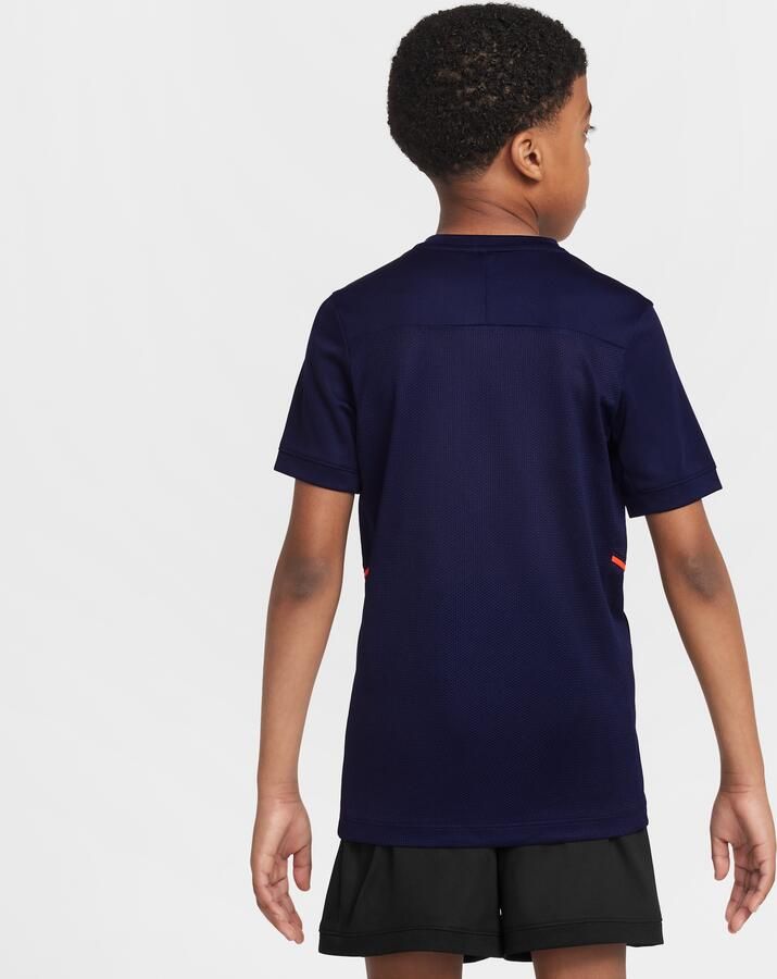 Nike Erling Haaland Academy Dri-FIT voetbaltop met korte mouwen voor kids Blauw - Foto 3