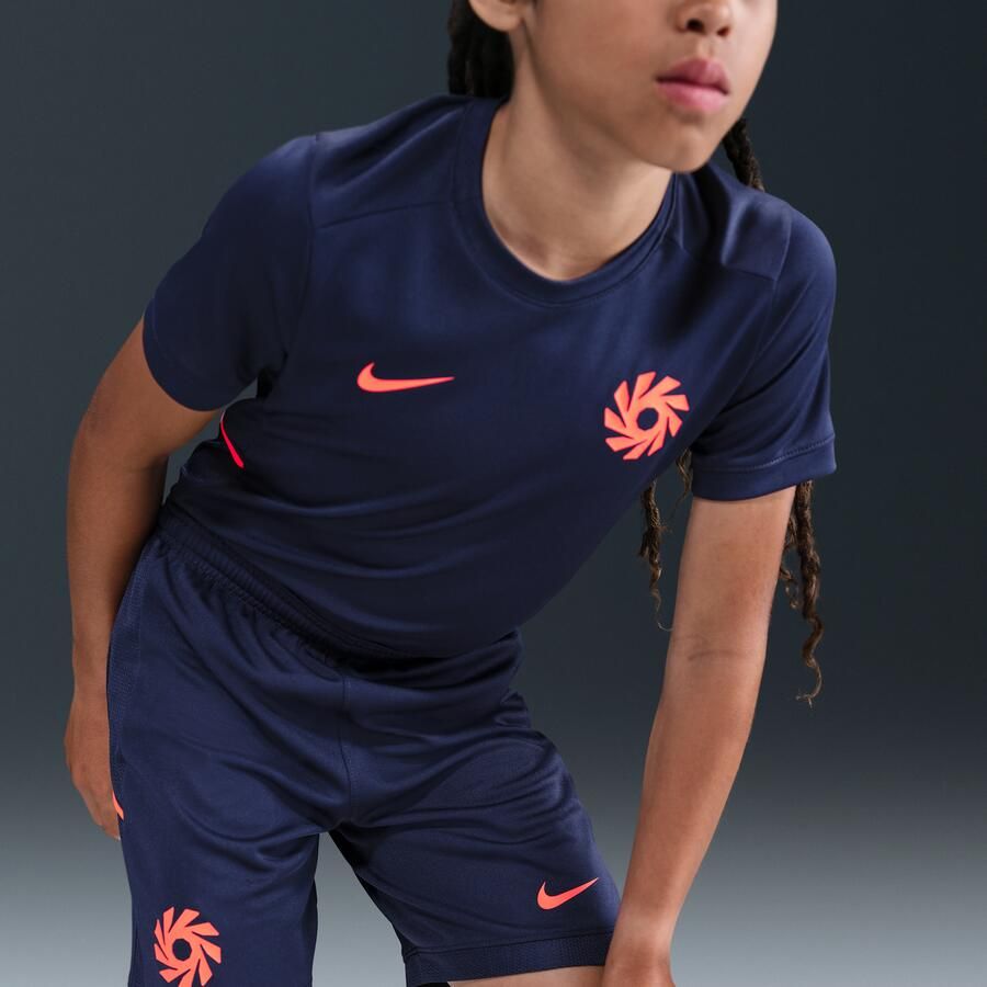 Nike Erling Haaland Academy voetbalshorts met Dri-FIT voor kids Blauw