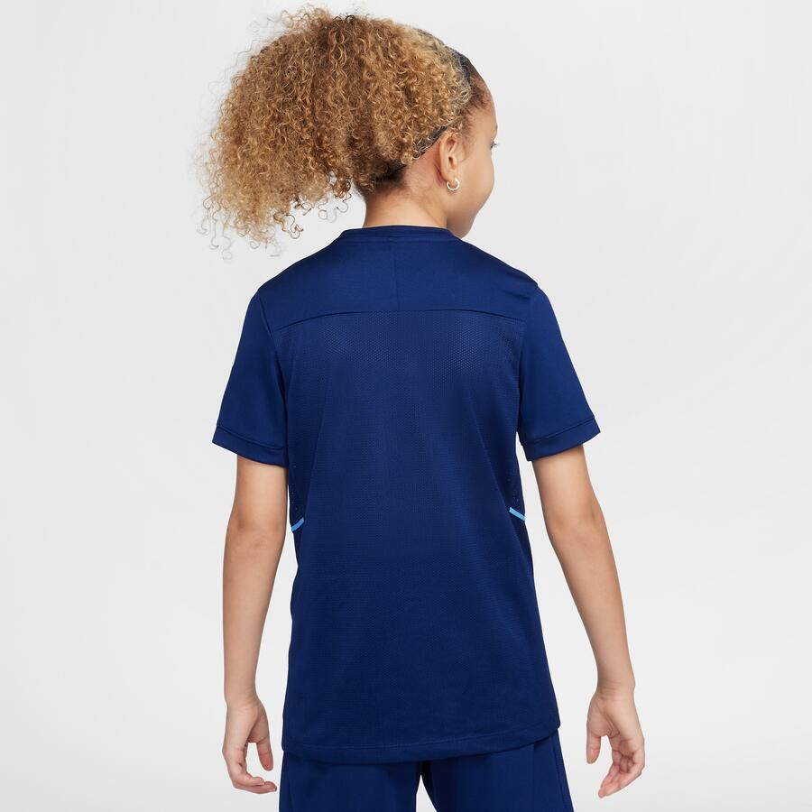 Nike Erling Haaland Academy voetbaltop met Dri-FIT voor kids Blauw - Foto 4