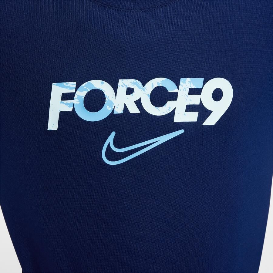 Nike Erling Haaland Academy voetbaltop met Dri-FIT voor kids Blauw