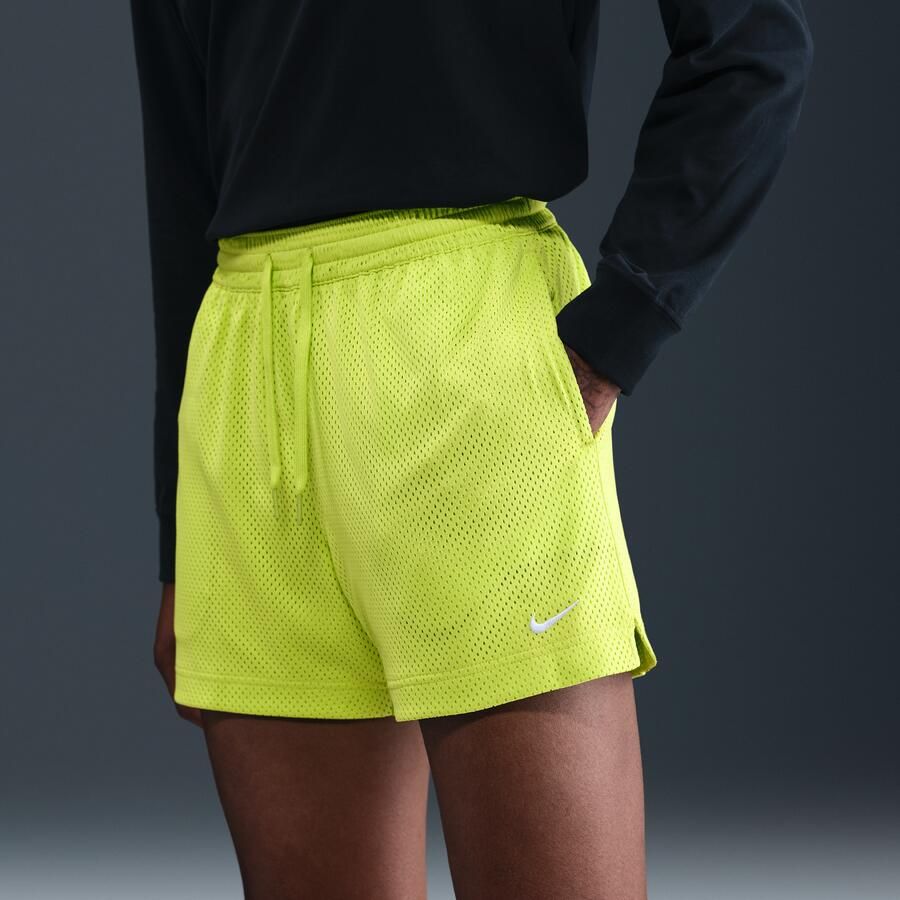 Nike Essential Dri-FIT mesh basketbalshorts voor dames Groen
