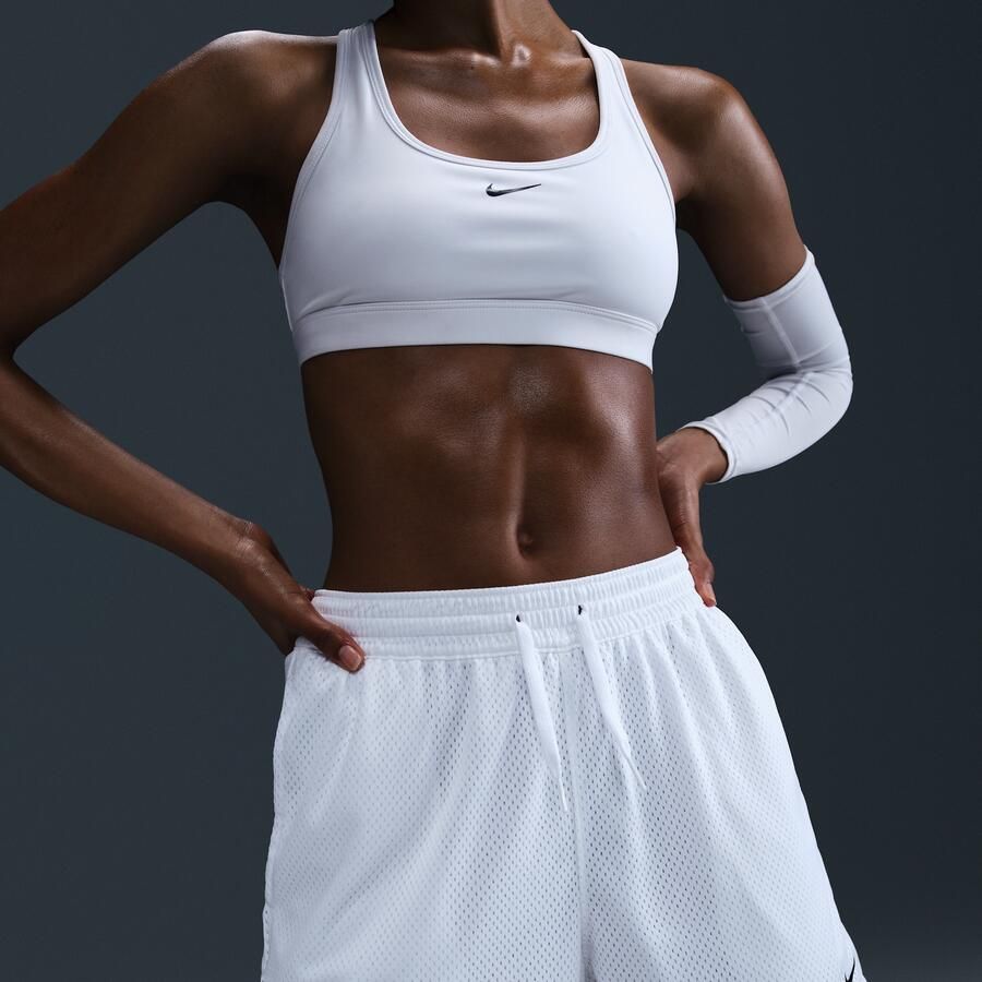 Nike Essential Dri-FIT mesh basketbalshorts voor dames Wit