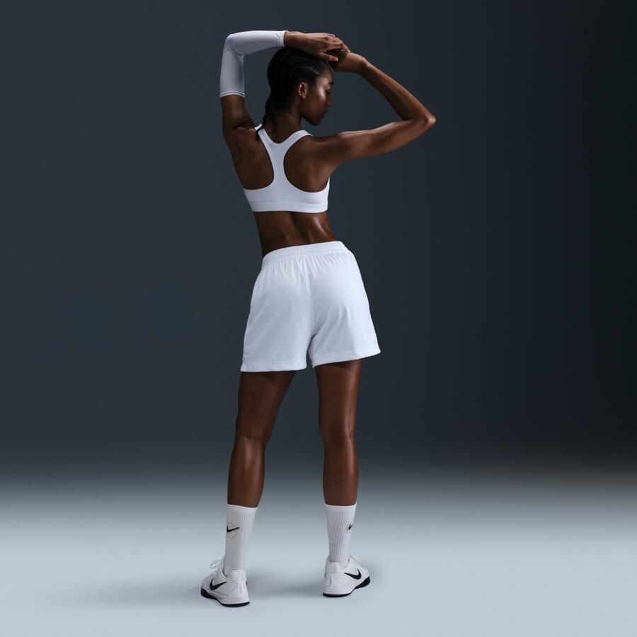 Nike Essential Dri-FIT mesh basketbalshorts voor dames Wit - Foto 3
