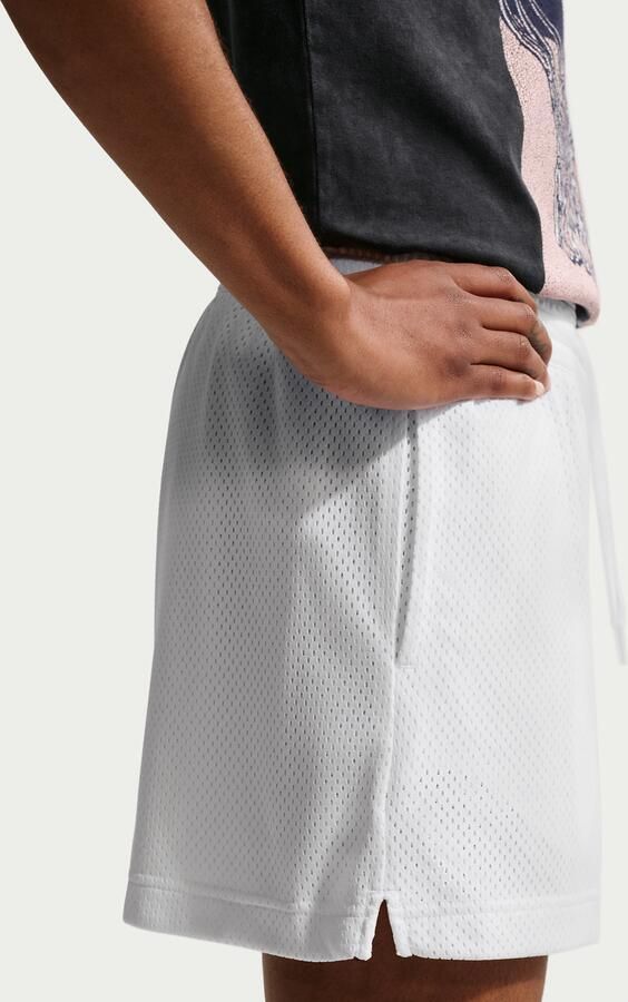 Nike Essential Dri-FIT mesh basketbalshorts voor dames Wit - Foto 4
