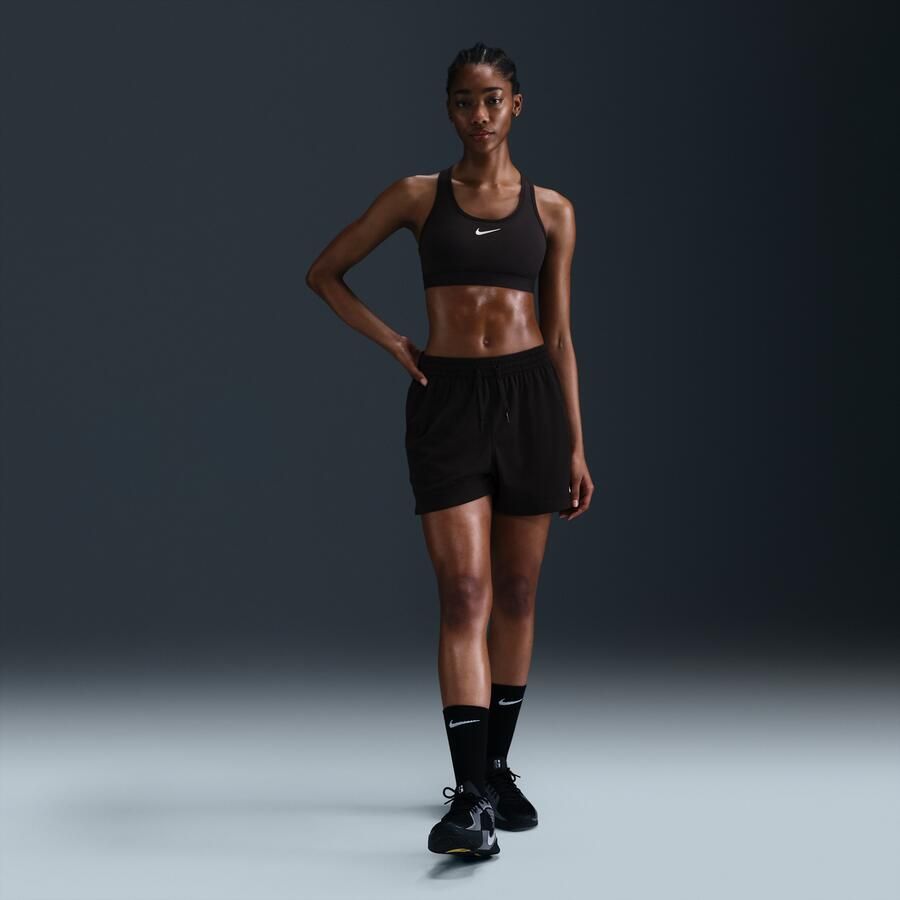 Nike Essential Dri-FIT mesh basketbalshorts voor dames Zwart - Foto 4