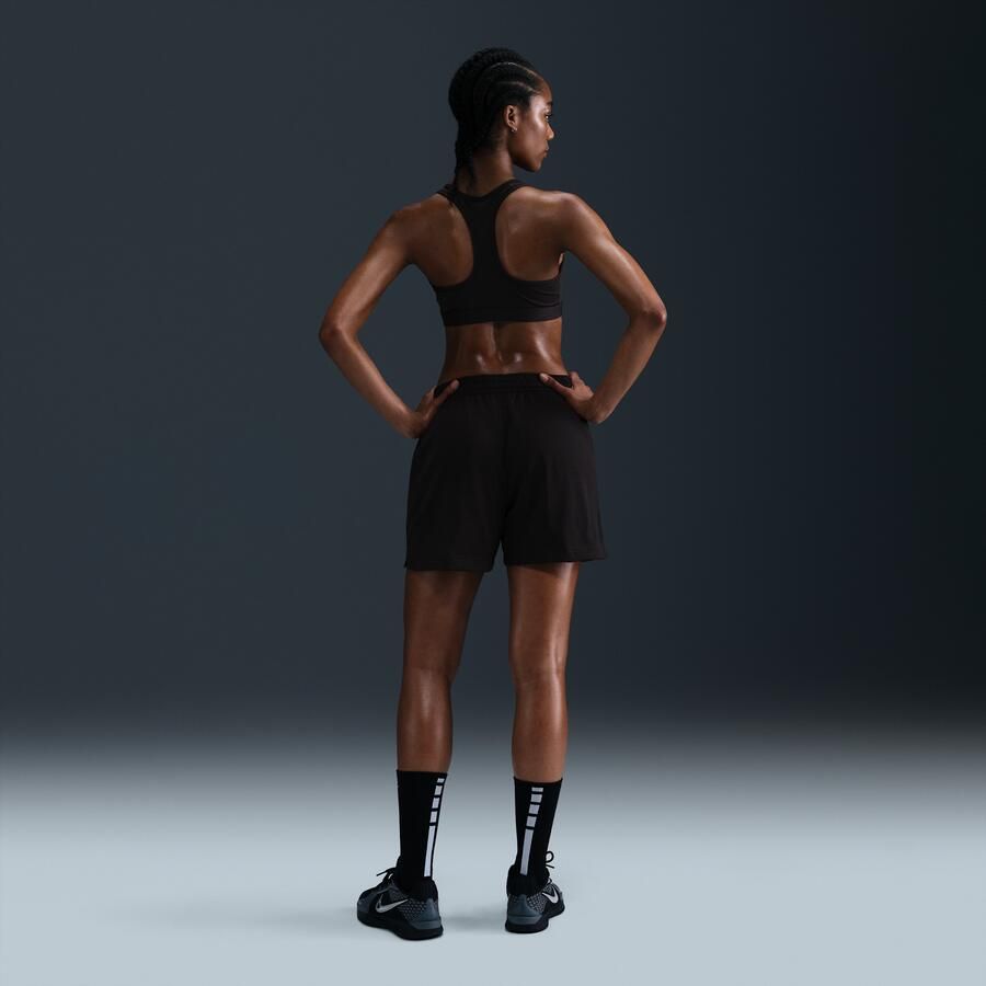 Nike Essential Dri-FIT mesh basketbalshorts voor dames Zwart - Foto 3