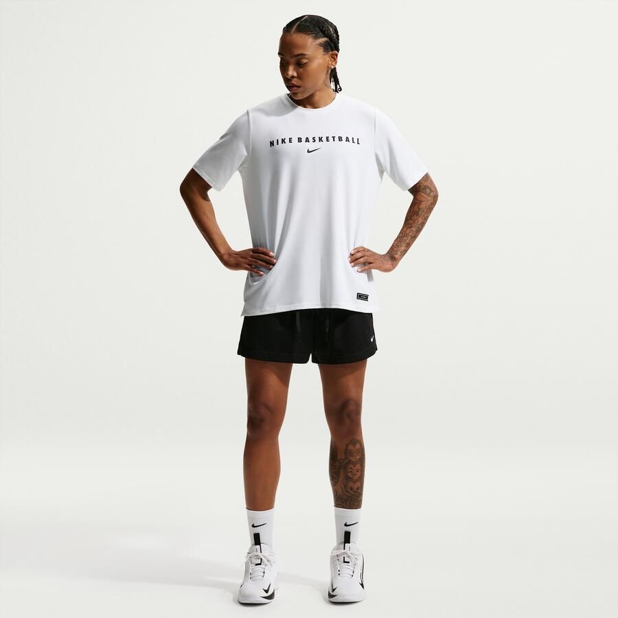 Nike Essential Dri-FIT mesh basketbalshorts voor dames Zwart