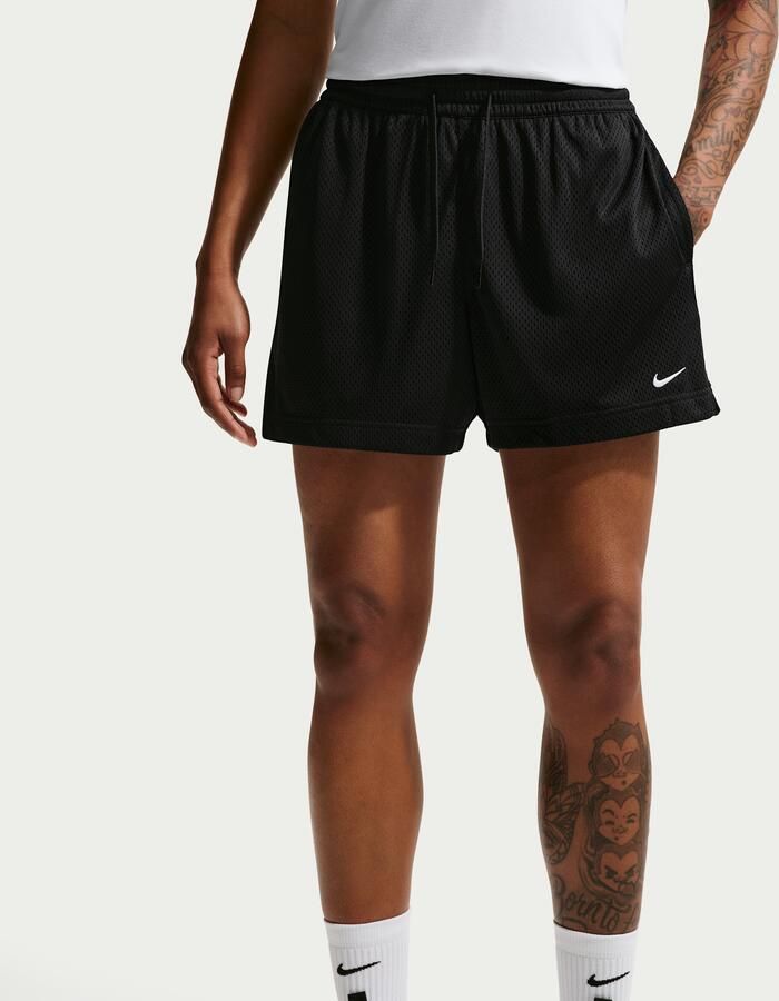 Nike Essential Dri-FIT mesh basketbalshorts voor dames Zwart - Foto 3