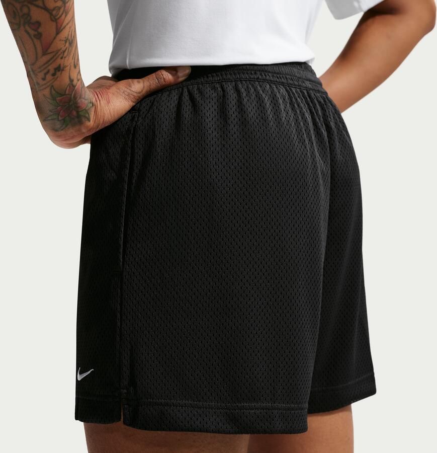 Nike Essential Dri-FIT mesh basketbalshorts voor dames Zwart - Foto 2
