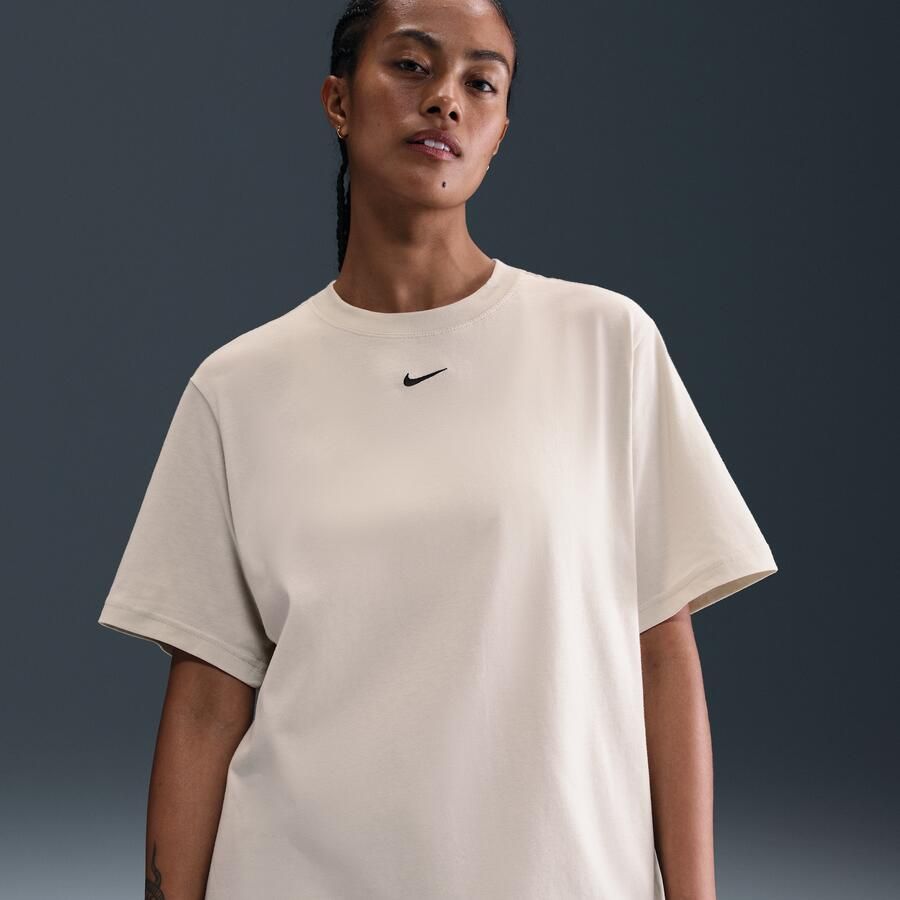Nike Essential T-shirt voor dames Grijs - Foto 4