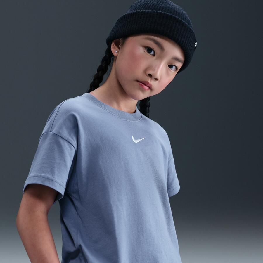 Nike Essential T-shirt voor meisjes Blauw - Foto 4