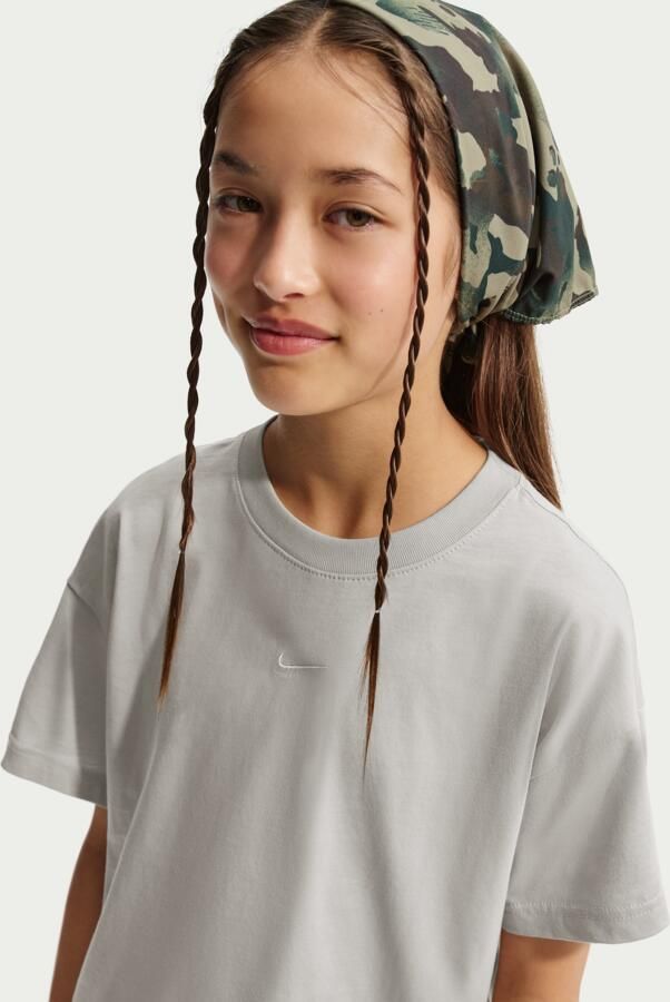 Nike Essential T-shirt voor meisjes Bruin - Foto 4