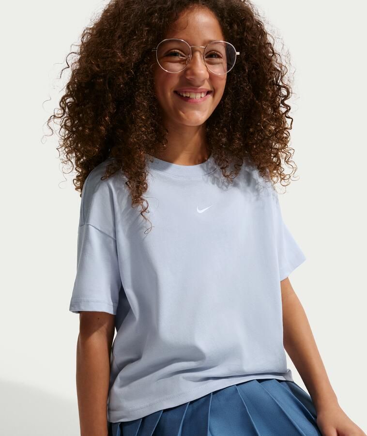 Nike Essential T-shirt voor meisjes Grijs - Foto 3